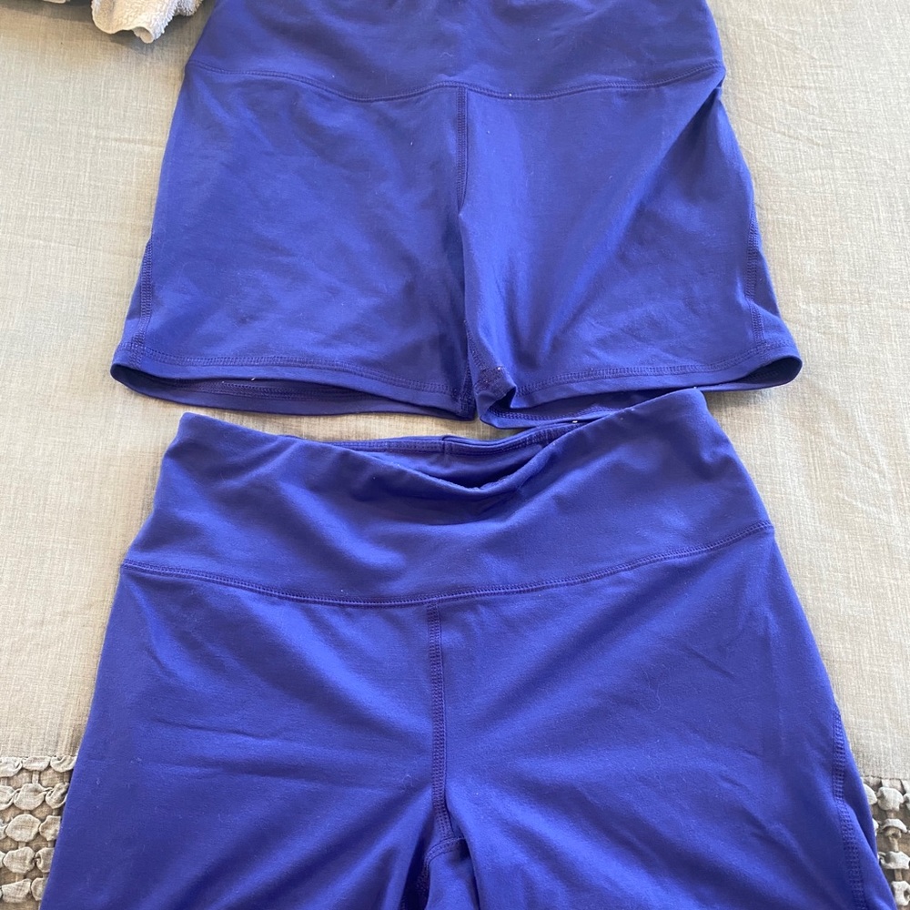Purple Blue 6’ Biker Shorts- Comes with Both